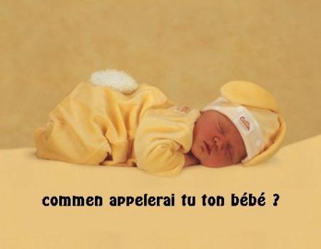 comment appelerais tu ton b&eacute;b&eacute; ou tes b&eacute;b&eacute;s ?