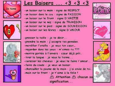 les baisers...