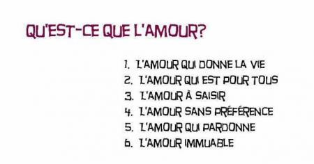 qu'est-ce que l'amour ??
