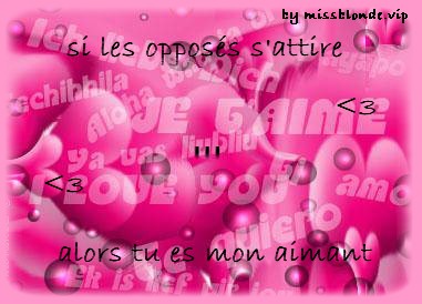 les oppos&eacute;s...