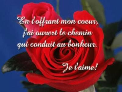 En t'offrant mn coeur ...