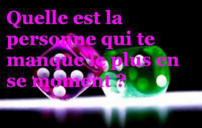 la personne qui te manque ?