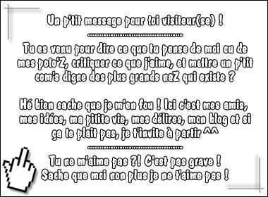 pr toi visiteur(se) !